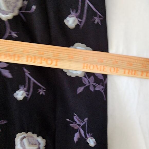 Karen Millen Midi Coat Black Embroidered Floral Women’s Size UK 10 US 4 Vamp - Picture 5 of 11